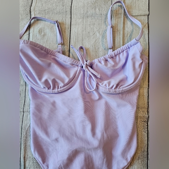 Wild Fable Swimsuit Women's Size M Lilac Purple Underwire Cheeky One Piece NWT - Picture 5 of 8